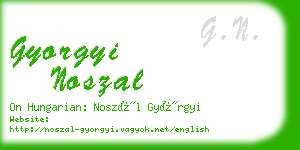 gyorgyi noszal business card